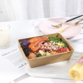 Disposable anti-fog kraft paper lunch box with PPlid